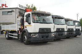 Renault - C280 DTI 8 / FASSI F135A.22 kran / dohvat 8 m / kamion sa ravnom platformom 15 EPAL / F...