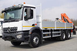 Mercedes Benz - Arocs 2633 + FASSI F155A.0.23 dizalica / rotator / ravna platforma / daljinski up...