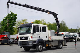 MAN -  TGM 13.250 4x4 / HIAB 088 E-3 HIDUO dizalica / pilot / 160.000 km / kamion s ravnom platfo...