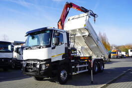 Renault - C380 E6 6×4 / HDS Fassi F135 2700 MTH / Range 8 m / 5.6 t liftin kiper / FHM-0185