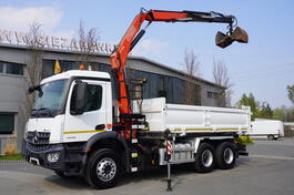 Mercedes Benz - Arocs 2636 6×4 / Fassi HDS dizalica / trostrani kiper / Bortmatic / FHM-0226