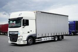 DAF - XF 460 / ACC / Euro 6 / SSC / Firanka / 19 Paleta / Nosivost 13 990 kg / Kamion sa Ceradom ...