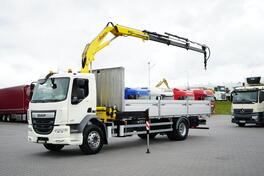 DAF - LF 250 / Sanduk + HDS / HYVA HB-150 / Daljinski Upravljan / Rotator / Kamion sa Platformom ...
