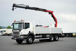 Scania - P 360 / 6x4 / Sanduk + HDS / HMF 1730 K3 / Retarder / Rota / Kamion sa Platformom / DOM-...
