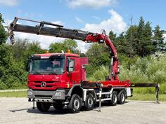 Mercedes Benz - ACTROS 4146 / FASSI F600A / FUNK / 8x8 / TOP / Kamion sa otvorenom platformom i d...