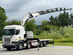 Scania - R 580 / Platforma 8,40 m / FASSI F660 / FUNK / 8x4 / TOP / Kamion sa otvorenom platformo...