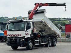 Renault - C 380 / Kiper 5,20 m / KRAN / FUNK / TOP STANJE / 6x4 / Kiper kamion sa dizalicom / LUS...