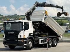 Scania - P 410 / Kiper 5,05 m / Dizalica + daljinsko upravljanje / Bordmatik / 6x4 / Kiper kamion...