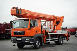 MAN - TGM 18.290 / 4x4 / KORPA ZA RAD NA VISINI / RADNA VISINA 46 M / KAMION SA KORPOM / IMP-4570
