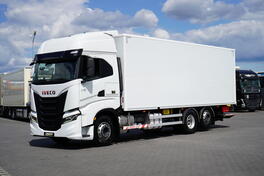 Iveco -  S-WAY / 420 / EURO 6 / KONTENER + RAMPA / 20 PALETA / RETARDER / OSOVINA / Kamion sa san...