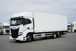 Iveco -  S-WAY / 420 / E 6 / Kontejner + Rampa / 22 palete / Retarder / Osa / Kamion sa sandukom ...