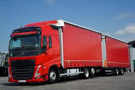 Volvo - FH 460 kamion sa klizna zavesa cerada + prikolica sa kliznom ceradom / IMP-4323