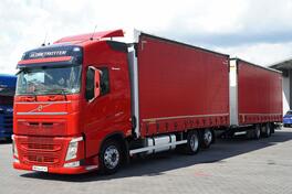 Volvo - FH 460 kamion sa klizna zavesa cerada + prikolica sa kliznom ceradom / IMP-4419