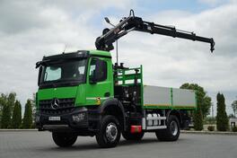 Mercedes Benz - AROCS 1835 / 4x4 / kran / kamion s ravnom platformom / IMP-4426