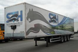 Lecitrailer - furgon poluprikolica za kontejnere / Palfinger utovarna rampa 2.500 kg / podizna os...
