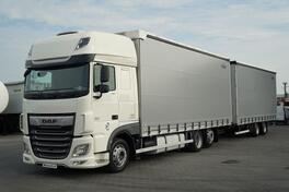 DAF - XF 480 / TANDEM KOMPLET / SSC / PROLAZNI UTOVAR / 120 m³ / I-PARK COOL / Cerada + prikolica...
