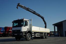 Mercedes Benz - AROCS 2636 / 6x4 / Ravna platforma 7,6 m + HDS HIAB 188 B-3 / Snažna oprema / IMP...