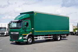 DAF - CF 290 / ACC / EURO 6 / CERADA + RAMPA / 21 PALETA / D. 8,7 M / KAMION SA CERADOM / DOM-2477