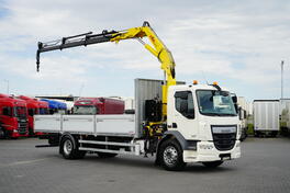 DAF - LF 250 / SANDUK + HIDRAULIČNA DIZALICA / HYVA HB-150 / DALJINSKO UPRAVLJANJE / ROTATOR / KA...