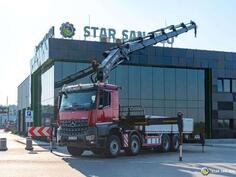 Mercedes Benz - Arocs 3748 8x4 / HIAB 548 E-6 Rotator dizalica / Kamion sa ravnom platformom / ST...
