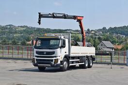 Volvo - FMX 370 / Kamion sa kranom / Kamion sa ravnom platformom / LUS-1369