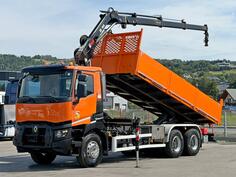 Renault - C 430 / 6x4 / Kiper kamion sa kranom / LUS-1376