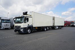 Mercedes Benz - ACTROS / 2540 / ACC / E 6 / KOMPLET ZA PREVOZ / RAMPA / KAMION HLADNJAČA + PRIKOL...
