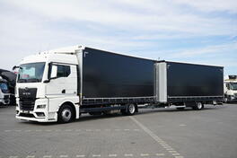 MAN - TGX / 18.470 / Euro 6 / GM / 120 M3 / NOSIVOST 14 810 KG / KAMION SA CERADOM + PRIKOLICA SA...