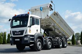 MAN - TGS 35.420 / 8X4 / KIPER NA 2 STRANE / HIDRAULIČNA RAMPA / MEILLER KIPER KAMION / IMP-4791