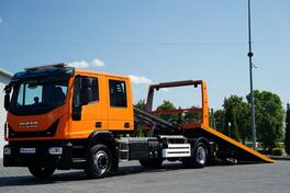 Iveco - EUROCARGO / HIDRAULIČNA ŠLEP PLATFORMA / PLATFORMA - 6 m / BRIGADNA KABINA / KAMION - VUČ...