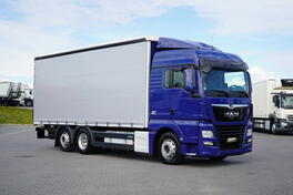 MAN - TGX / 26.460 / EURO 6 / CERADA + RAMPA / 18 PALETA / UPRAVLJIVA OSOVINA / KAMION SA CERADOM...