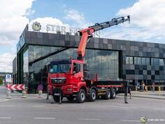 MAN - TGS 35.480 8x6 / PALFINGER PK 50002 EH / kran / kamion sa ravnom platformom / STR-0745