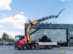 Scania - G410 8x2 / FASSI F800BXP.26 / kran / FlyJib / vitlo / kamion sa ravnom platformom / STR-...