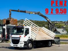 DAF - LF 310 / kiper 4,60 m + kran / Bordmatic / kamion sa platformom / LUS-1388