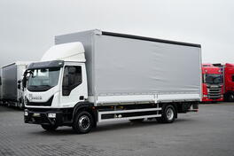 Iveco - EUROCARGO 160-280 / EURO 6 / ACC / cerada + hidraulična platforma / Kamion sa ceradom / D...