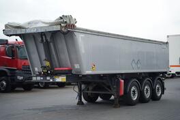 Stas - / KIPER - 28 m3 / ALUMINIJUMSKA / PODIZNA OSOVINA / ELEKTRIČNA CERADA / POLUPRIKOLICA KIPE...