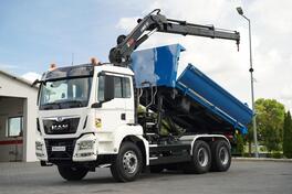 MAN - TGS 33.420 / 6x4 / Kiper na 3 strane / 2x hidraulične stranice / Kran / Kiper kamion / IMP...
