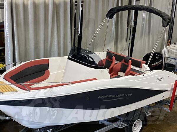OKIBOATS - Barracuda 545 Red Carbon+Mercury 150 EFI