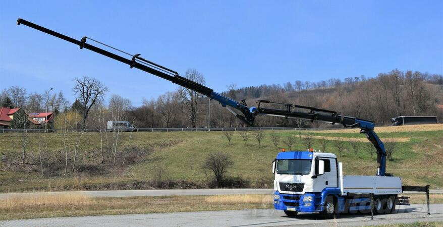 MAN - TGS 26.480 6x4 - Ravna Platforma / Kran PALFINGER + JIB