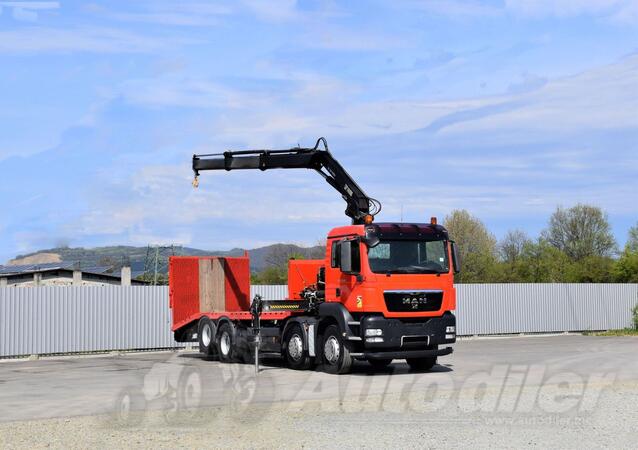 MAN - TGS 35.360 Autotransporter + Kran HIAB
