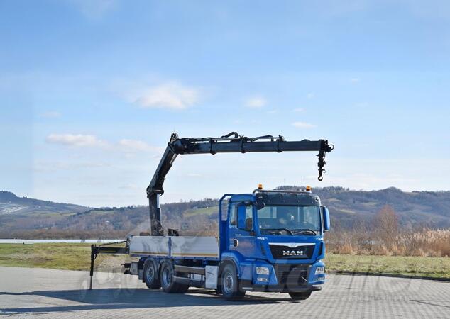 MAN - TGS 26.480 / Ravna platforma + Kran HIAB