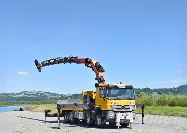 Mercedes Benz - ACTROS 4154 / Ravna platforma + Kran PALFINGER