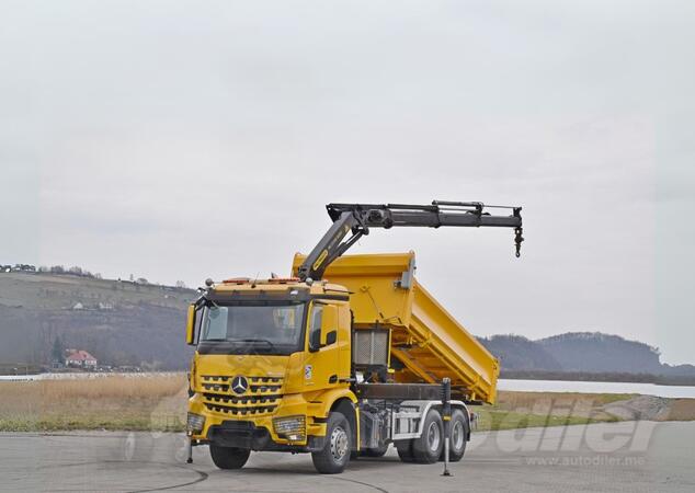 Mercedes Benz - AROCS 2640 / Dvostrani Kiper + Kran PALFINGER