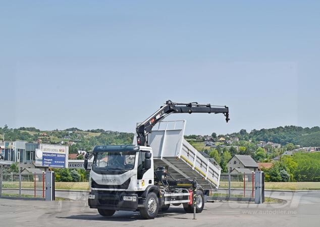 Iveco - EUROCARGO 190-280L / Kiper + Kran HIAB