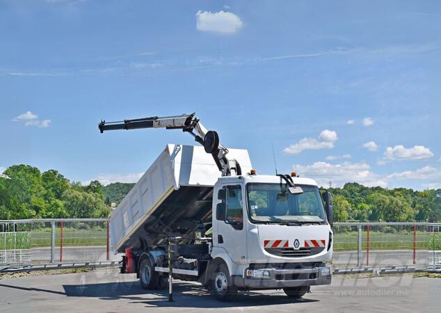 Renault - MIDLUM 220 DXi / Kiper + Kran PALFINGER