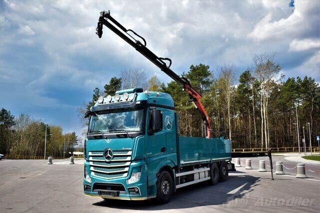 Mercedes Benz - ACTROS 2545 / Kran PALFINGER / KRONE prikolica