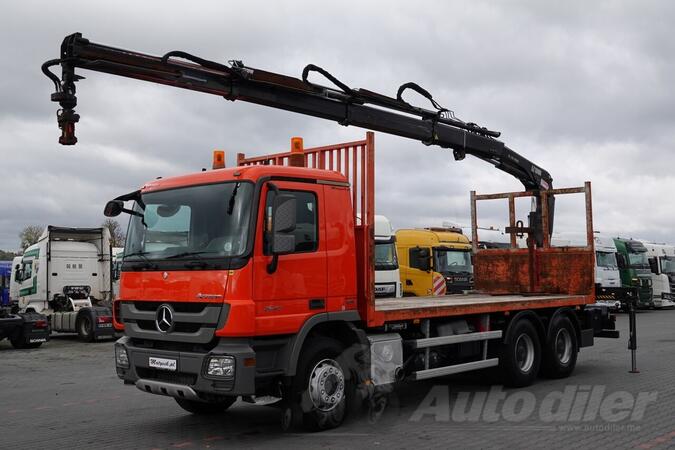 Mercedes Benz -  ACTROS 2641 6X4 / Ravna platforma + Kran HIAB