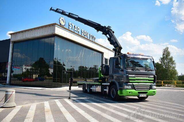 DAF - CF 85.360 / Ravna platforma + Kran FASSI