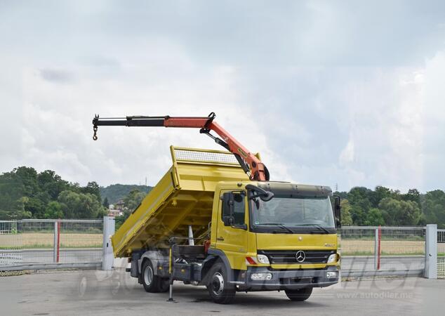 Mercedes Benz - ATEGO 818 / Kiper + Kran PALFINGER