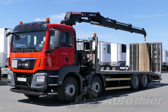 MAN - TGS 35.360 8x2 / Transporter + Kran HIAB